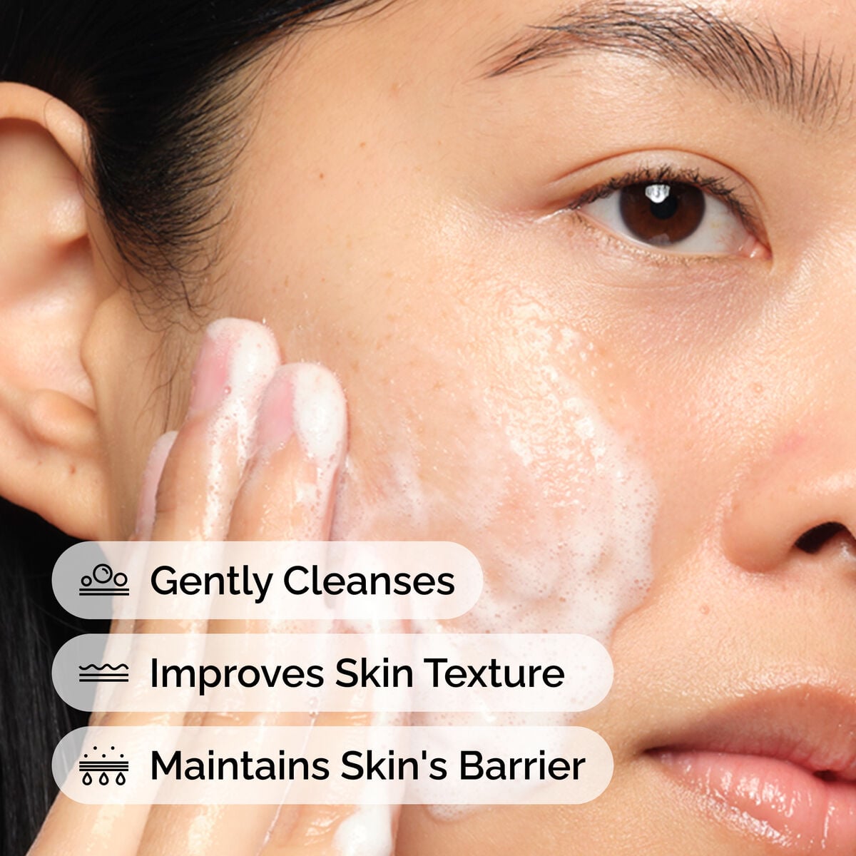 Glucoside Foaming Cleanser Gentle Cleansing Care B8