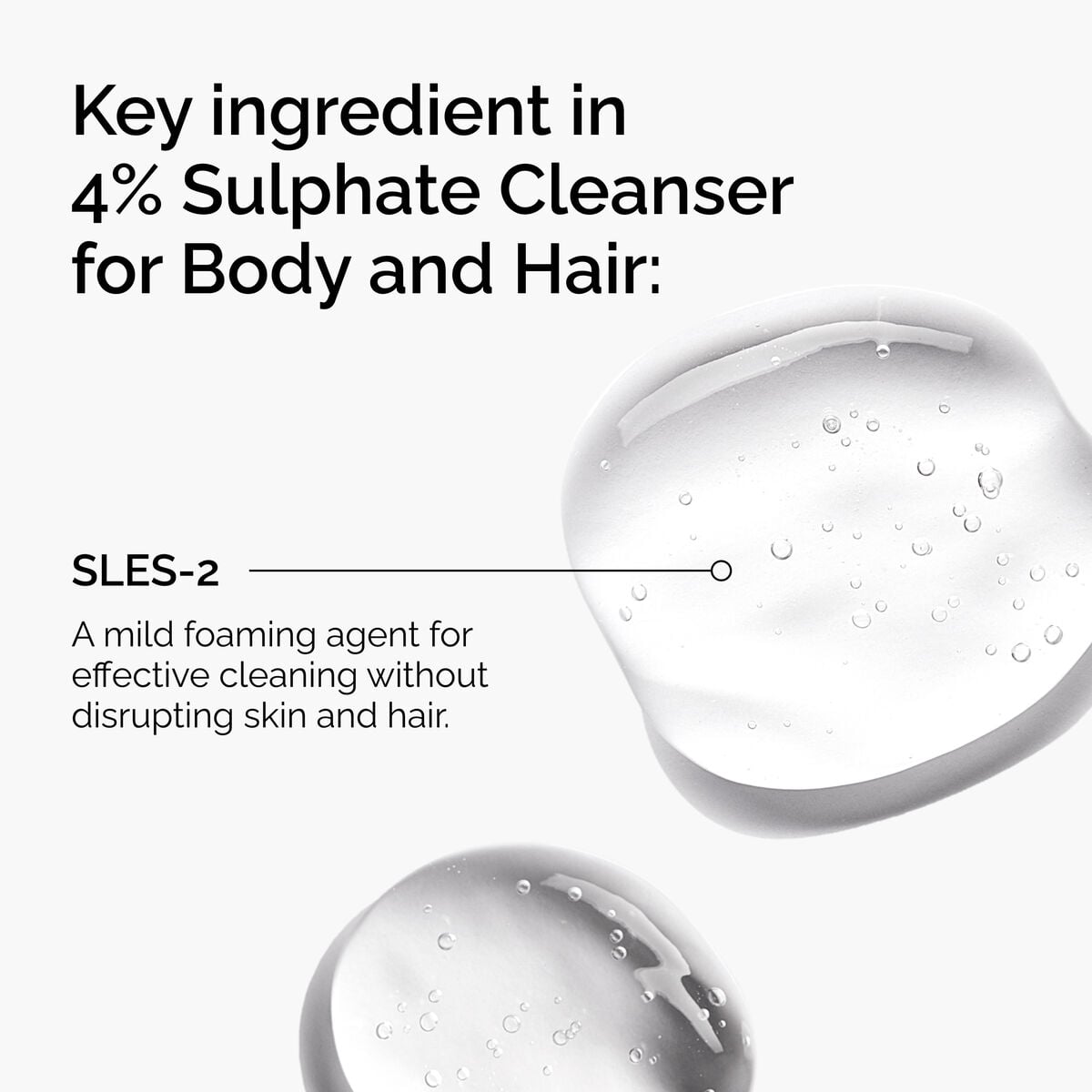 Sulphate Cleanser for Body and Hair Gentle Cleansing Care D2