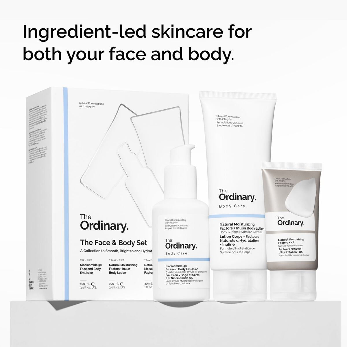 The Face & Body Set Curated Care Set I4